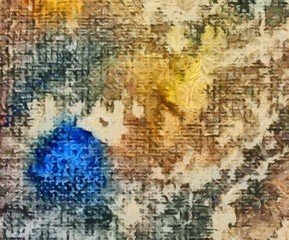 Obraz premium Abstract grunge background. Dirty style pattern. Simple painting art template with large textured brush strokes. Colorful pretty texture drawing by hand. Digital indigo wallpaper. Vintage backdrop.