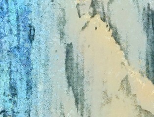 Abstract grunge background. Dirty style pattern. Simple painting art template with large textured brush strokes. Colorful pretty texture drawing by hand. Digital indigo wallpaper. Vintage backdrop.