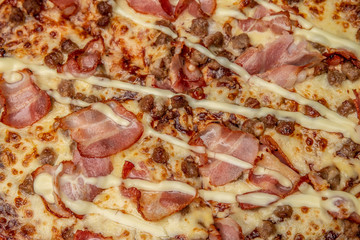pizza close up background