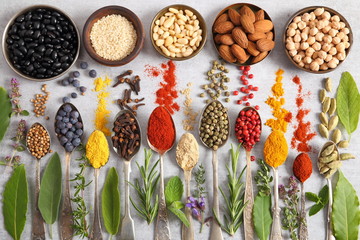 Herbs, spices and superfood.