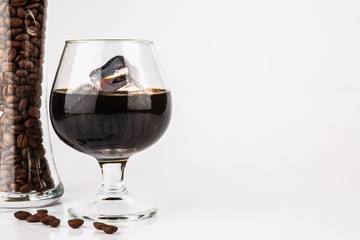 Cup Ice americano Coffee Isolated