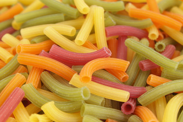 Colorful pasta background