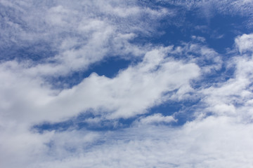 beauty cloud with blue sky background