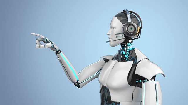 Humanoid Robot Headset Click