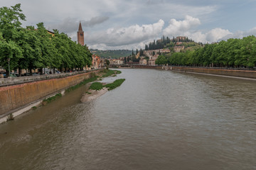 Verona Italy city panorama skyline