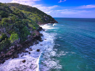 Rugged Coastline of Cormier Beach, Haiti