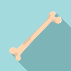 Human bone icon. Flat illustration of human bone vector icon for web design