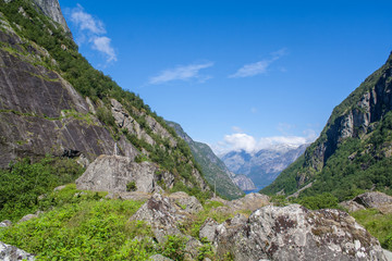 Fototapeta na wymiar Bergpanorama bei Eidfjord (Norwegen)