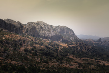Grazalema mountains at Cadiz region at Andalucia, Spain.