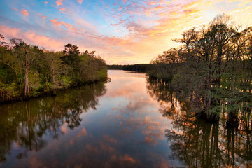 North Florida River Near Sunset
