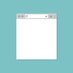 Opened browser window template. Past your content into it