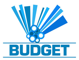 Budget Blue Graphical Element Text 