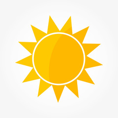Sun with shade icon