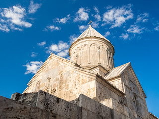 Fototapeta na wymiar Biggest church of ancient Haghartsin monastery in Armenia