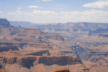 View of Grand canyon on sunny day