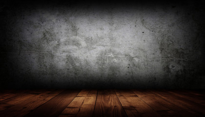 empty interior room with grunge wall