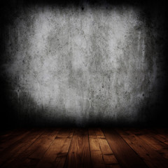 empty interior room with grunge wall