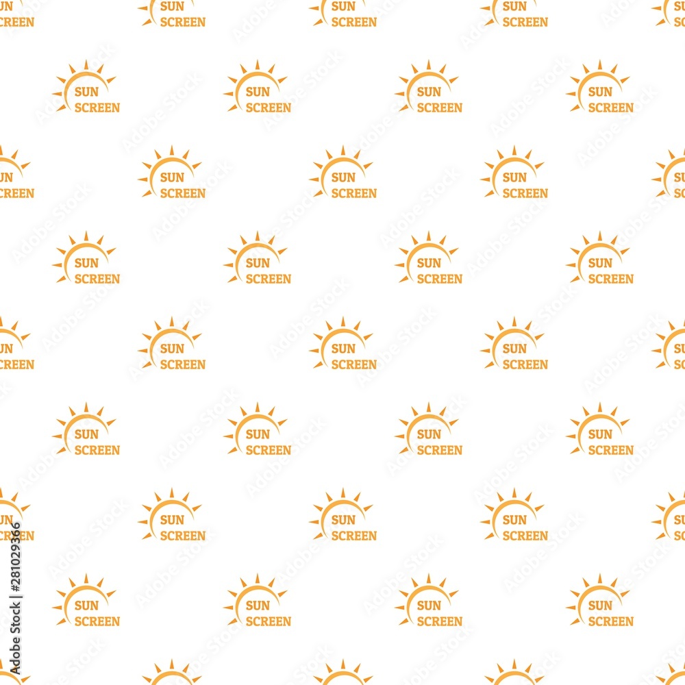 Poster sun screen pattern seamless vector repeat for any web design