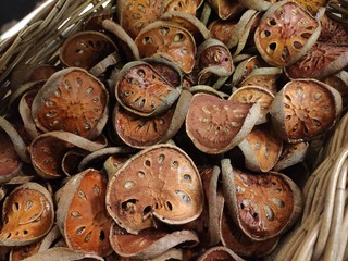 Slices of dry Bael fruit