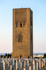 mosque in casablanca morocco, photo as background