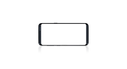 Fototapeta premium Smartphone mockup, blank screen, isolated background, for ui ux designer template