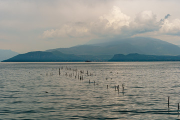 Lake Garda panoramic view Italy