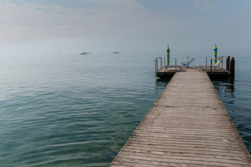 Obraz premium Foodbridge at the Lake Garda 