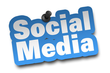 social media concept 3d illustration isolated