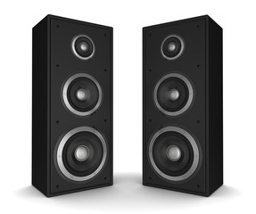 speaker concept 3d illustration