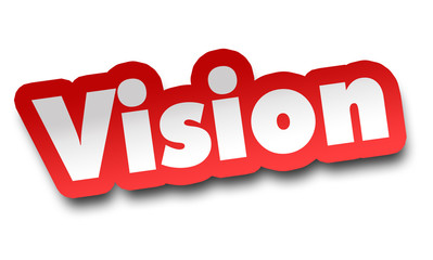 vision concept 3d illustration isolated