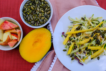 Fresh Healthy Summer Mango Fruit Salad