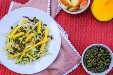Fresh Healthy Summer Mango Fruit Salad