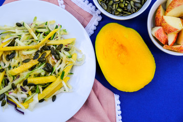 Fresh Healthy Summer Mango Fruit Salad