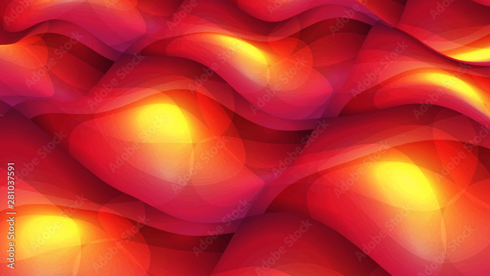 Poster gradient wave. 3d wavy background with dynamic effect. vector illustration.