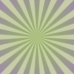 Sunlight background. Violet color burst background with green highlight. Fantasy Vector illustration.