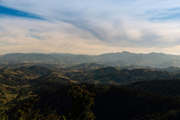 Lookout 'Vista Chinesa' or Belvedere. View to the Lajeado Valley in the Serra da Mantiqueira.