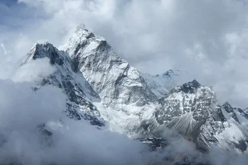 Papier Peint photo autocollant Ama Dablam Vue de l& 39 Ama Dablam sur le chemin du camp de base de l& 39 Everest, Népal