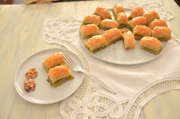 traditional turkish dessert, baklava