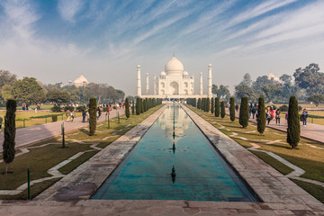 view of taj mahal, india, 2019