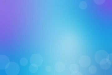 Blue abstract gradient background with light white circles. Pattern for booklets, leaflets. Vector