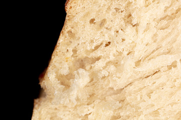 The flesh of bread as an abstract background