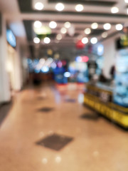 Bokeh in the store as an abstract background