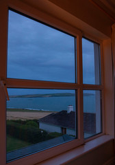 Fototapeta na wymiar Hotelroom with a view Ireland coast