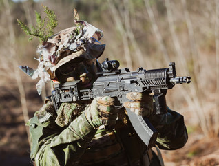 Airsoft military game