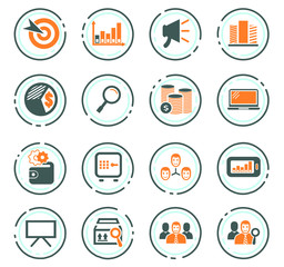 Marketing icons set