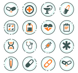 Medical icons set