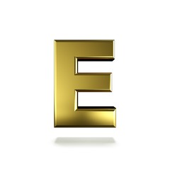 3d letter collection with white background