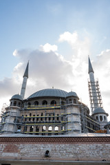 Fototapeta na wymiar View of Taksim Mosque construction building