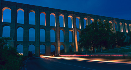 The Aqueduct of Vanvitelli or Caroline Aqueduct. Commissioned by Charles of Bourbon and designed by Luigi Vanvitelli. Built to supply the Reggia di Caserta and the San Leucio complex. - 281045511
