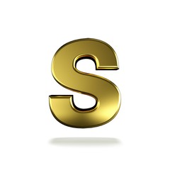 3d letter collection with white background